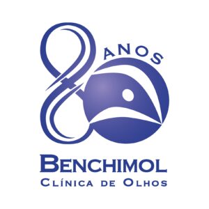 selo de 80 anos da Clínica de Olhos Benchimol
